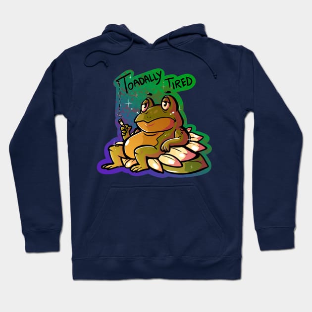 Toadally Tired Hoodie by OKdandy